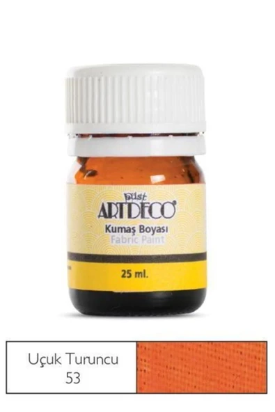Lisans Artdeco Kumaş Boyası 25Ml. Pupi Orange Uçuk Turuncu Lv-Y-010A-53 ürün görseli 1