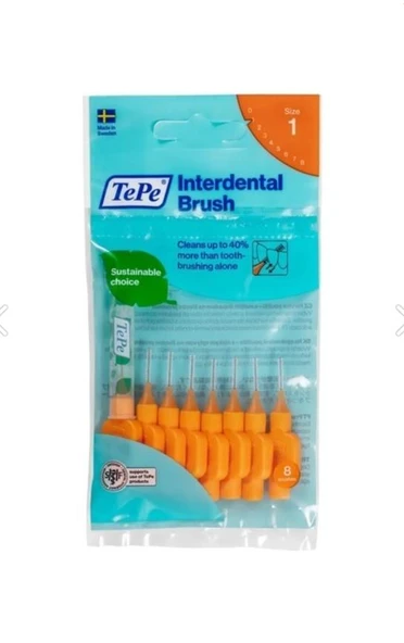 TePe Diş Arası Fırçası Turuncu 0.45 Mm 8'li ürün görseli 1