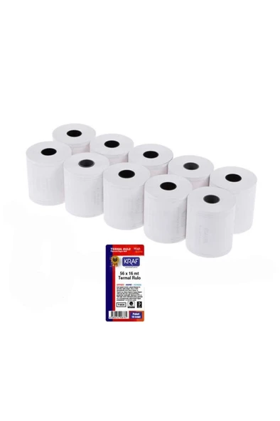 Kraf Rulo Termal 56mmx16m 10lu ürün görseli 1