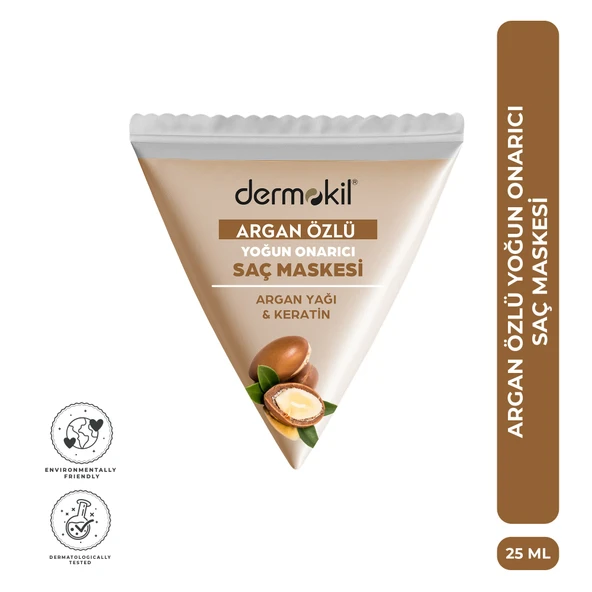 Dermokil Argan Özlü Yoğun Onarıcı Saç Maskesi 25 ml ürün görseli 1