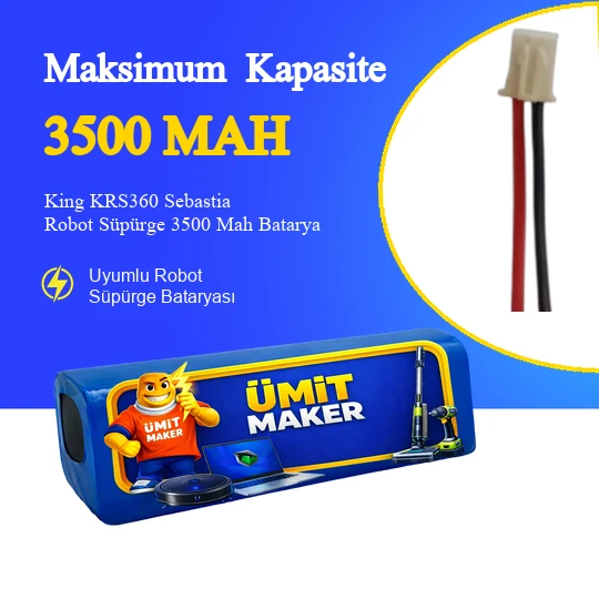 King KRS360 Sebastia Robot Süpürge 3500 Mah Batarya ürün görseli 1
