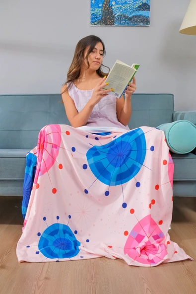 Dotamess Baskılı Polar Tek Kişilik Tv Battaniyesi ürün görseli 1