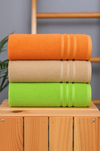 Dotamess %100 Organik Pamuk Milano Premium Antbakteriyel 50x100 Cm 3'lü El Ve Yüz Havlu Seti ürün görseli 1