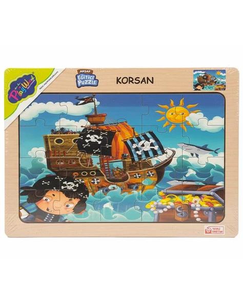 Playwood Ahşap Eğitici Puzzle Korsan ONY53 ürün görseli 1