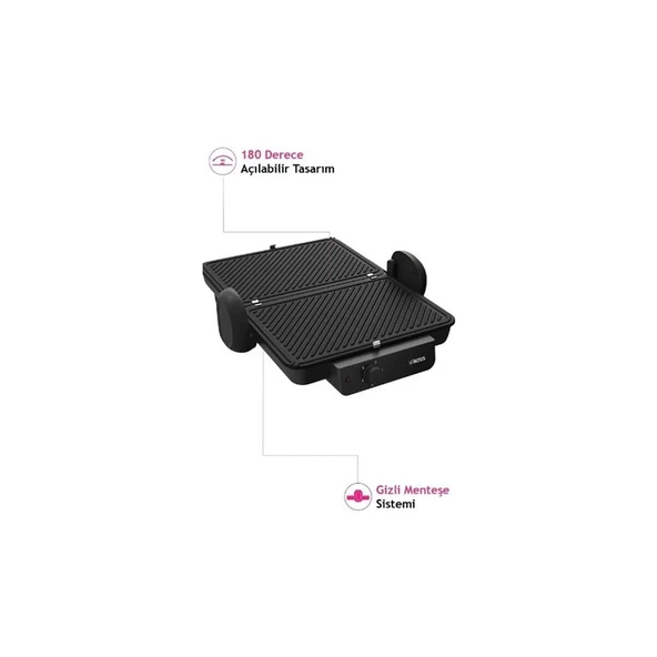 ALTUS TOST MAKİNESİ GRİ - Resim 3