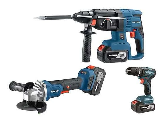 Proter pst 903 trio akülü 20v li-ion 4,0 ah 3'lü set ürün görseli 1