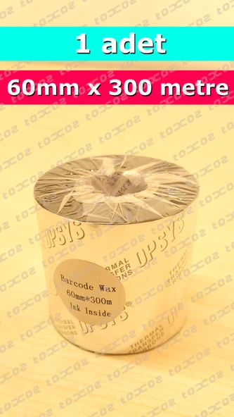 OPSYS Wax Ribon Siyah 60 x 300 - Resim 3