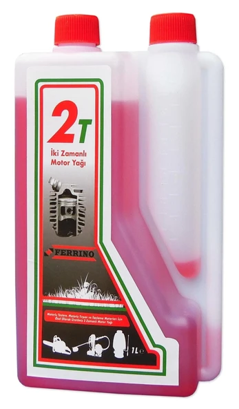 Ferrino 2T İki Zamanlı Motor Yağ Ölçekli Motorlu Testere Tırpan İlaçlama Benzin Yağı 1 Lt ürün görseli 1