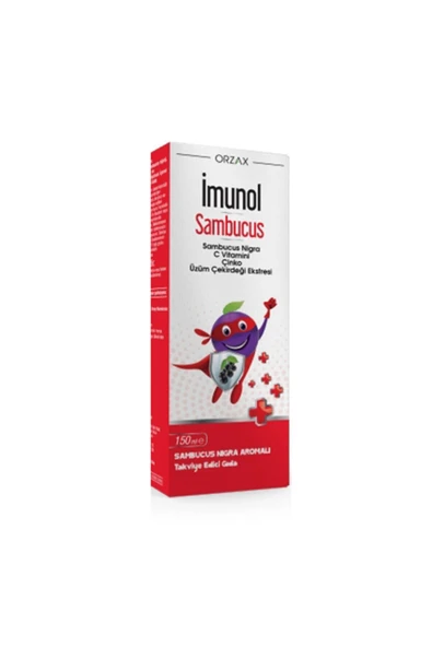 İMUNOL Imunol Sambucus Sanbucus Nigra C Vitamini Çinko Üzüm Çekirdeği Ekstresi 150 Ml ürün görseli 1