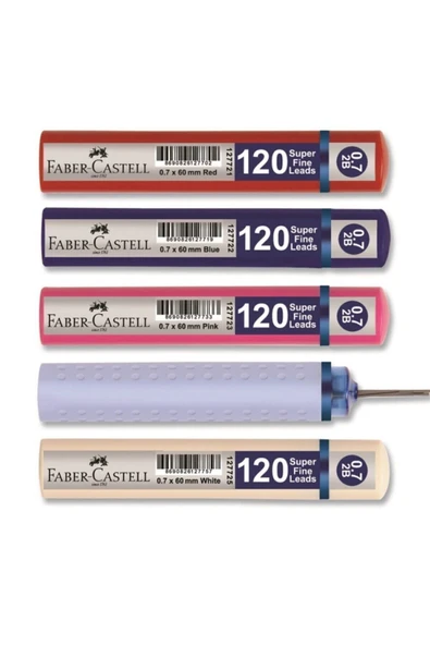 Faber Castell 120'li Min 0.7 Kalem Uç 5 Adet ürün görseli 1
