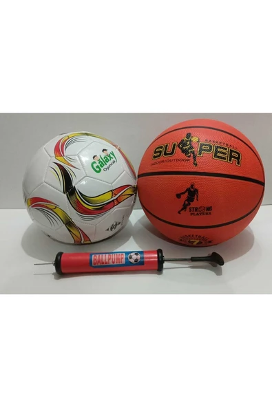 CAN Futbol Topu Basket Topu Ve Şişirme Pompası ürün görseli 1