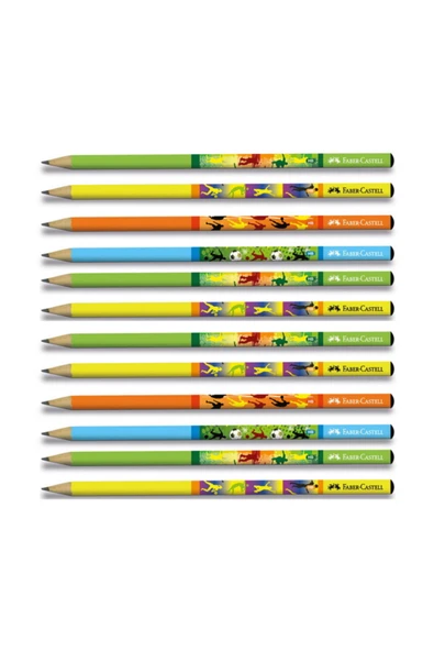 Faber Castell Faber Spor Yuvarlak Kurşun Kalem 12 Li Paket ürün görseli 1