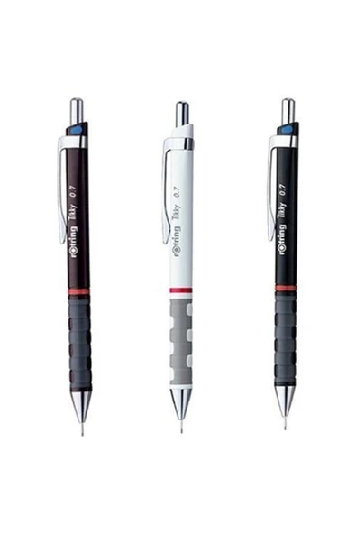 Rotring Tikyy 0,7 Uçlu Kalem 3'lü Set + Faber Castell Grip Min 0.7 2b 60 Mm 120`li Hediye ürün görseli 1