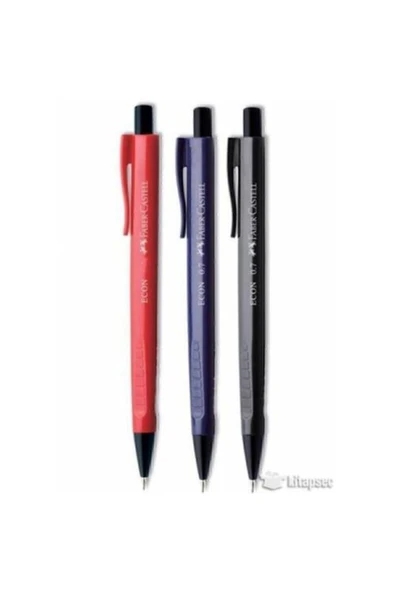 Faber Castell 0.7 Econ Uçlu Kalem 3 Adet Karışık Renklerde Gönderilecektir ürün görseli 1