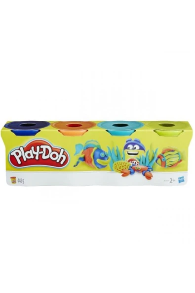 Play Doh 4'lü Oyun Hamuru 448gr Parlak Renkler ürün görseli 1