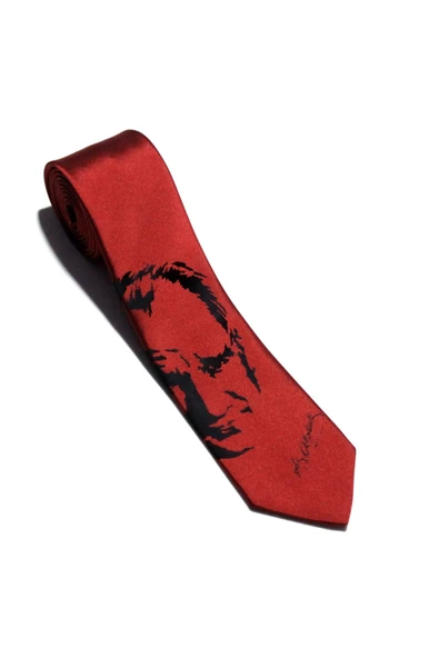 Atatürk Imzalı Bordo Kravat ürün görseli 1