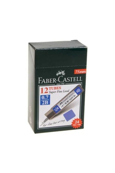 Faber Castell Super Fine Min Kurşun Kalem Ucu 0.7 Mm 2b 12'li Kutu - Resim 3