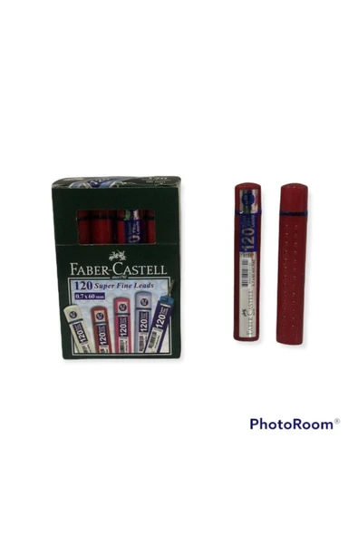 Faber Castell Faber Castel Uç - 120 Lik - 0,7 - 2b - 60mm - Kırmızı - 12 Li Kutu ürün görseli 1