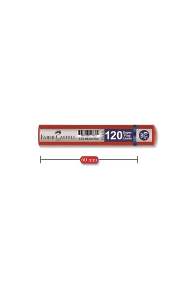 Faber Castell Kırmızı Tüp Grip Min 0,7 2b 60 Mm 120'li ürün görseli 1