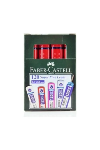 Faber Castell Faber-Castell Faber Castell 120 Li Kalem Ucu 0.7mm 1 Paket 12 Adet // Kırmızı Renk ürün görseli 1
