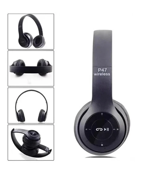 P47 Kablosuz Kulak Üstü Bluetooth Kulaklık - Resim 4