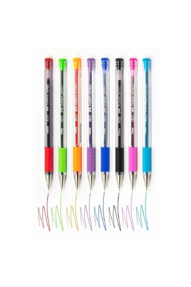 Faber Castell 1425 İğne Uçlu Tükenmez 8'li Set ürün görseli 1
