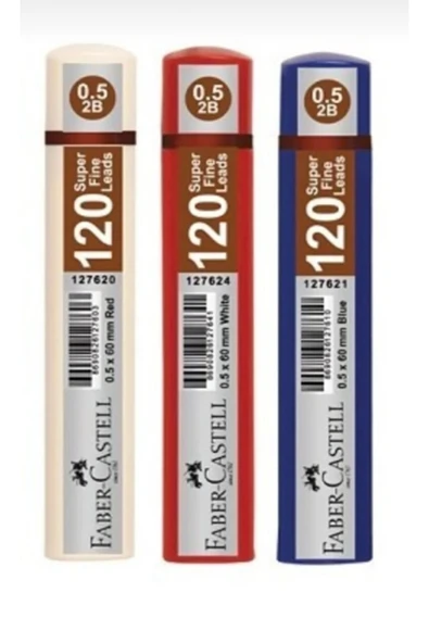 Faber Castell Grip Super Fine Leads 0.5 120'li Uç 3'lü Paket ürün görseli 1