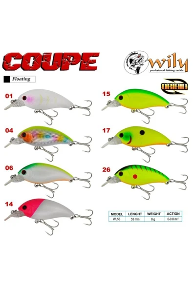 Coupe 5,3 Cm Maket Balık 8 Gr (0-0.8m)  01 ürün görseli 1