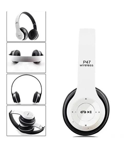 P47 Kablosuz Kulak Üstü Bluetooth Kulaklık ürün görseli 1