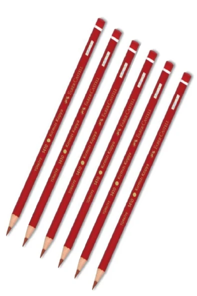 Faber Castell Kırmızı Kalem Kopya 6 Lı Başlık Kalemi ürün görseli 1