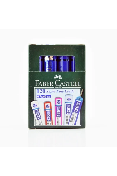 Faber Castell Faber-castell Grip Min 0.7 Mm 120'li Tüp Mavi 127722 ürün görseli 1