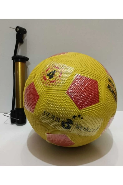 Hisar Kauçuk Futbol Topu Ve Şişirme Pompası ürün görseli 1