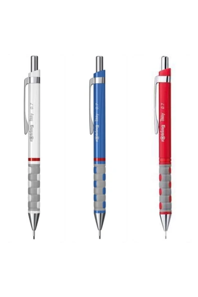 Rotring Tikky Versatil Kalem 0.7 Beyaz Mavi Kırmızı ürün görseli 1