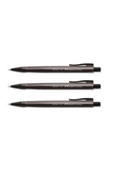 Faber Castell Econ 0.7 Kalem Siyah 3 Adet ürün görseli 1