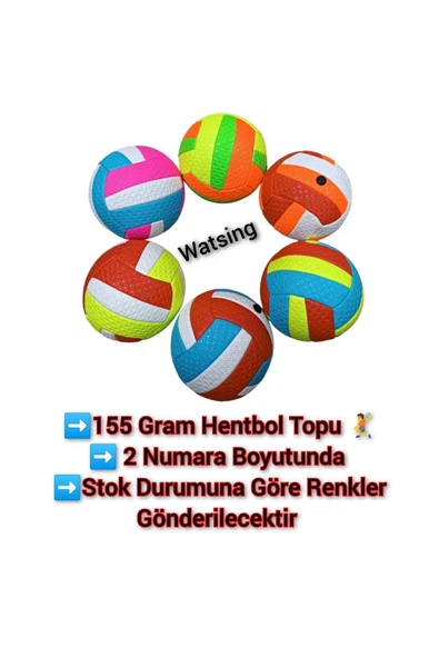 WATSING Dikişli Soft Hentbol Topu 2 Numara Mini Futbol Topu ürün görseli 1