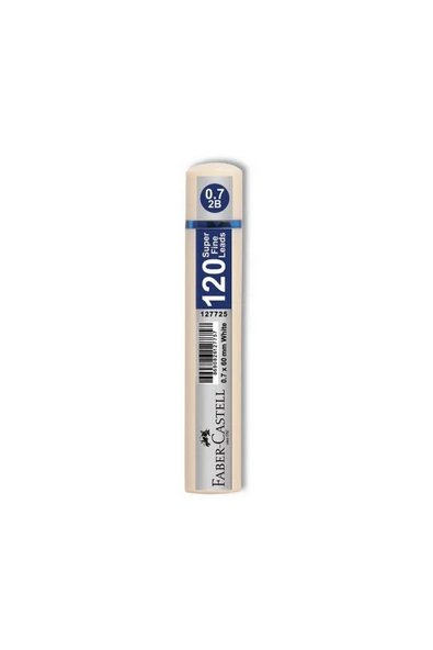 Faber Castell Grip Min 0.7 2b 60mm, 120`li Beyaz Tüp ürün görseli 1
