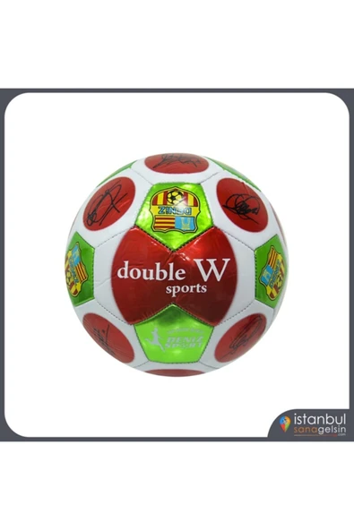 DOUBLE W SPORT 5 Numara Parlak Futbol Topu ürün görseli 1