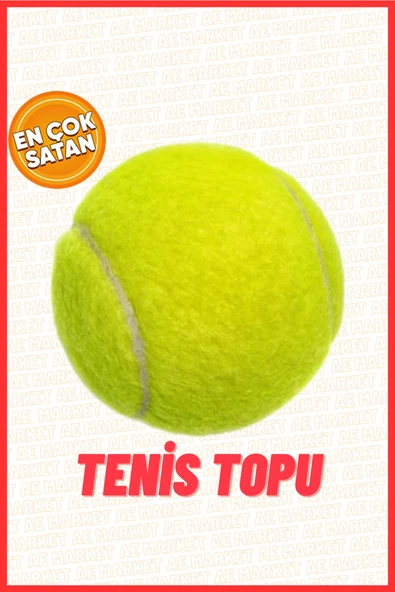 AE Market 1 Adet Sarı Tenis Topu Antrenman Tenis Topu - Tennis Ball Tenis Topu ürün görseli 1