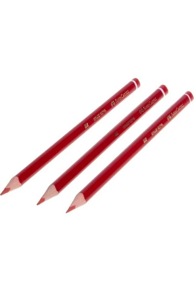 Faber Castell Faber-castell Kırmızı Kopya Kalemi 3'lü ürün görseli 1