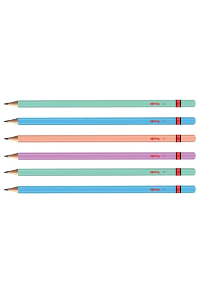 Rotring Metalik 6 Lı Kurşun Kalem (2090067) ürün görseli 1