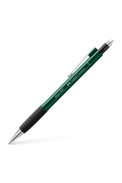Faber Castell 1345/47 Versatil Kalem, 0.7 Mm, Koyu Yeşil, Ergonomik Tutuş, Yaylı Uç, Uzun Silgi ürün görseli 1