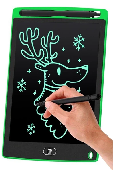 Canderel Dijital Kalemli Çizim Yazı Tahtası Not Yazma Eğitim Tableti Writing Tablet 8,5 Inç Yeşil ürün görseli 1