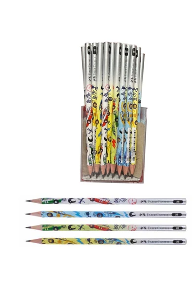 Faber Castell Faber Arabalar Kurşun Kalem 2B ürün görseli 1