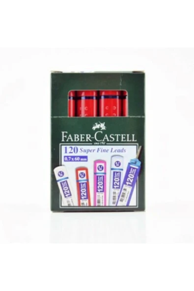 Faber Castell Grıp Mın 0.7 2b 60mm 120'lı Kırmızı Tüp Uç 12 Adet ( 1 Paket 12 Adet ) ürün görseli 1