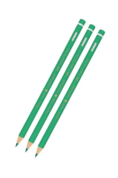 Faber Castell Yeşil Kalem Kopya 3 Adet Faber Yeşil Kurşun Kalem Başlık Kalemi 3 Adet ürün görseli 1