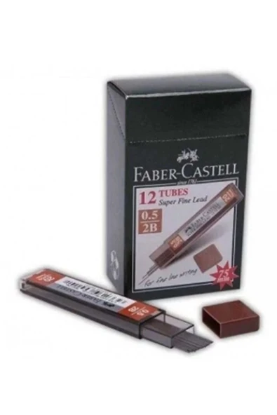 Faber Castell Faber-castell Super Fine Min Kalem Uçu Siyah 0.5 Mm 2b ×12 Adet ürün görseli 1