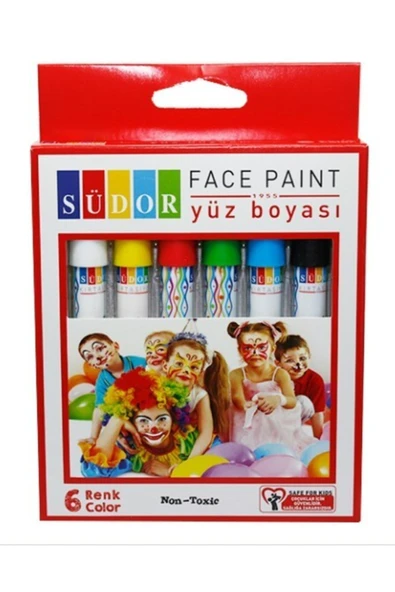 Südor Yüz Boyama Kalem 6'lı ürün görseli 1