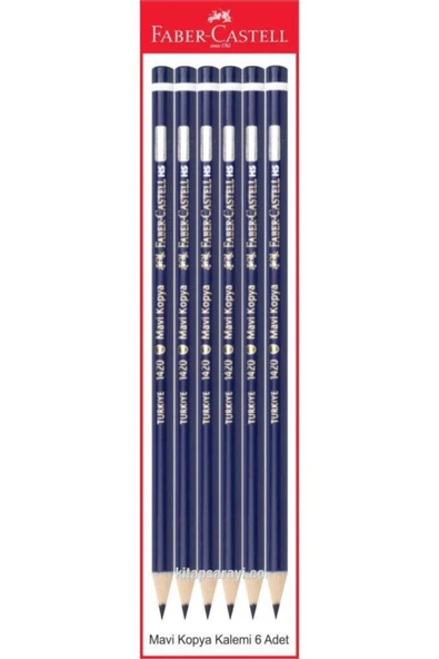 Faber Castell Faber Castel Mavi Kopya Kalemi 6 Adet ürün görseli 1