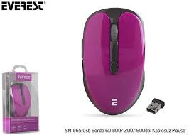 EVEREST WİRELESS OPTİCAL MOUSE 1600 DPI-SM-865 ürün görseli 1