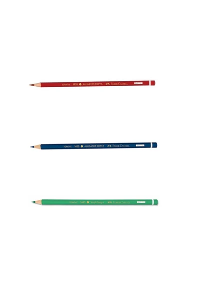 Faber Castell Kopya Kalemi 3'lü Set - Kırmızı - Mavi - Yeşil ürün görseli 1